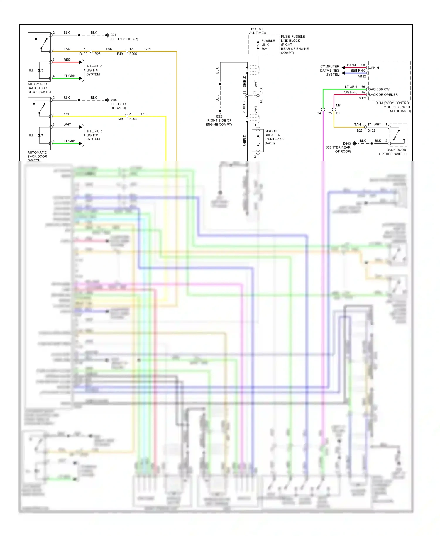 Infiniti FX35 II facelift (2011-2013) encoder wiring diagram  (1 of 3)