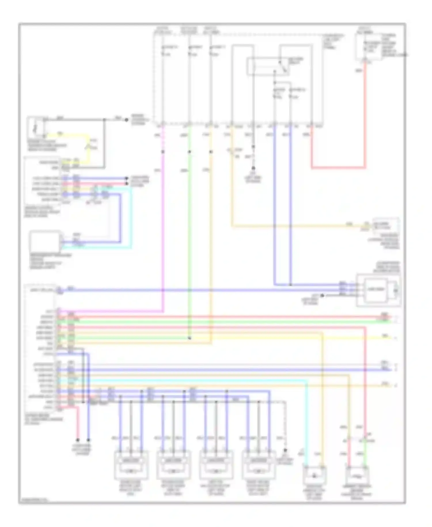 Wiring diagram engine controls system for Infiniti FX35 II facelift (2011-2013) (1 of 4)