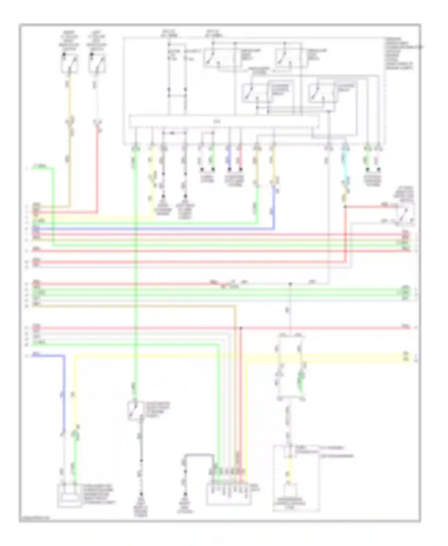 Wiring diagram headlamp low relay for Infiniti FX35 II facelift (2011-2013) (1 of 3)