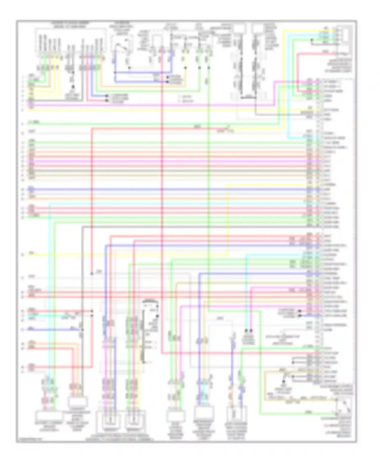 Wiring diagram hot in on or start fuse 3 fuse 6 for Infiniti FX35 II facelift (2011-2013) (1 of 1)