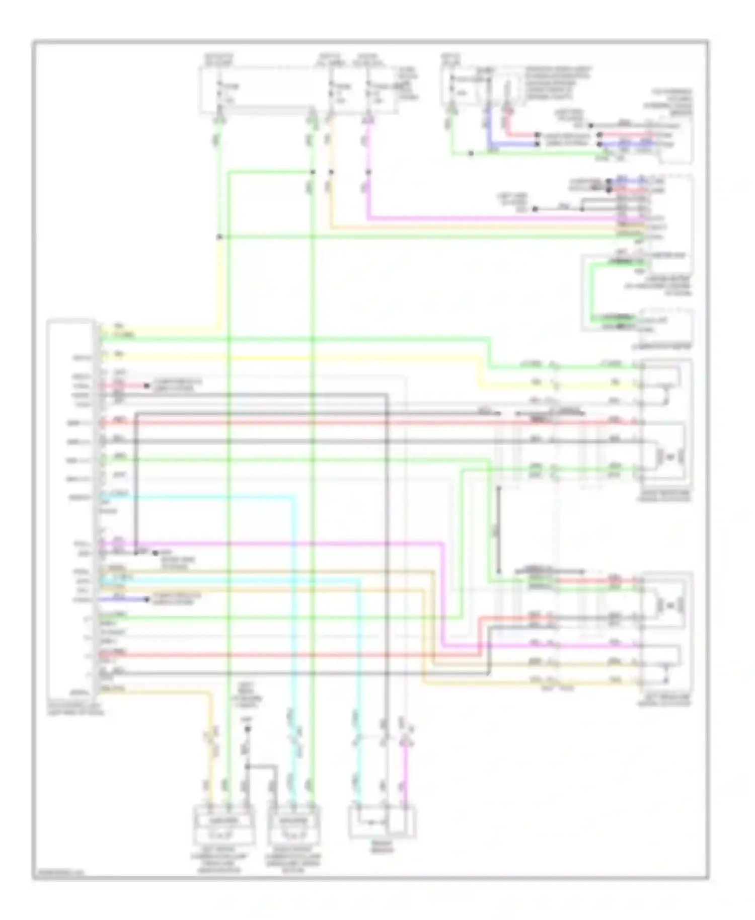 Wiring diagram hsv-r can-l hsg-r ps-r pnk for Infiniti FX35 II facelift (2011-2013) (1 of 1)