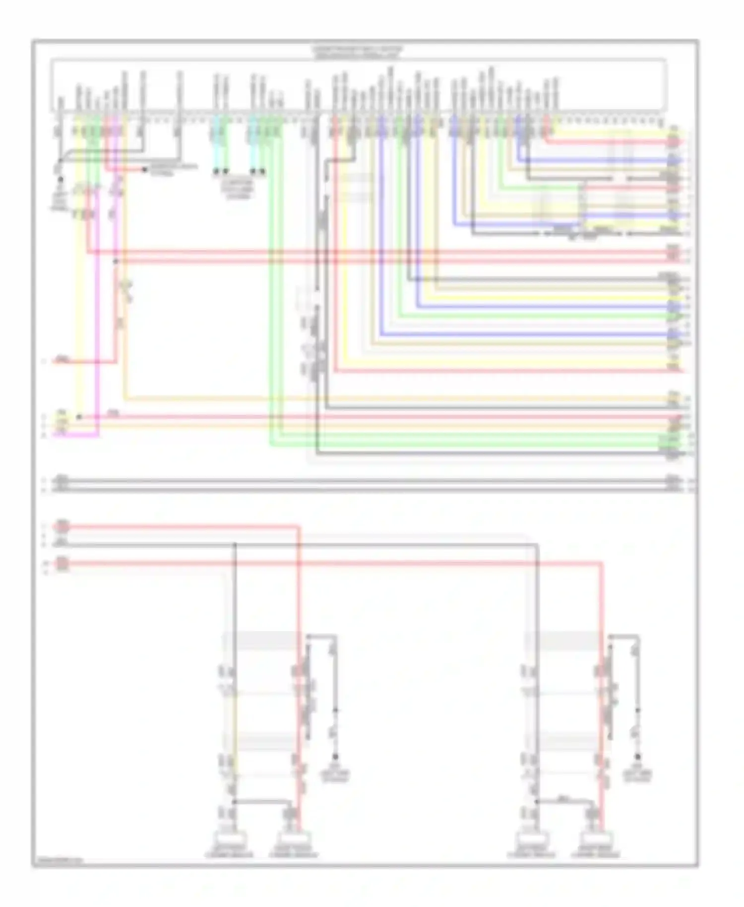 Wiring diagram ign sig for Infiniti FX35 II facelift (2011-2013) (1 of 2)