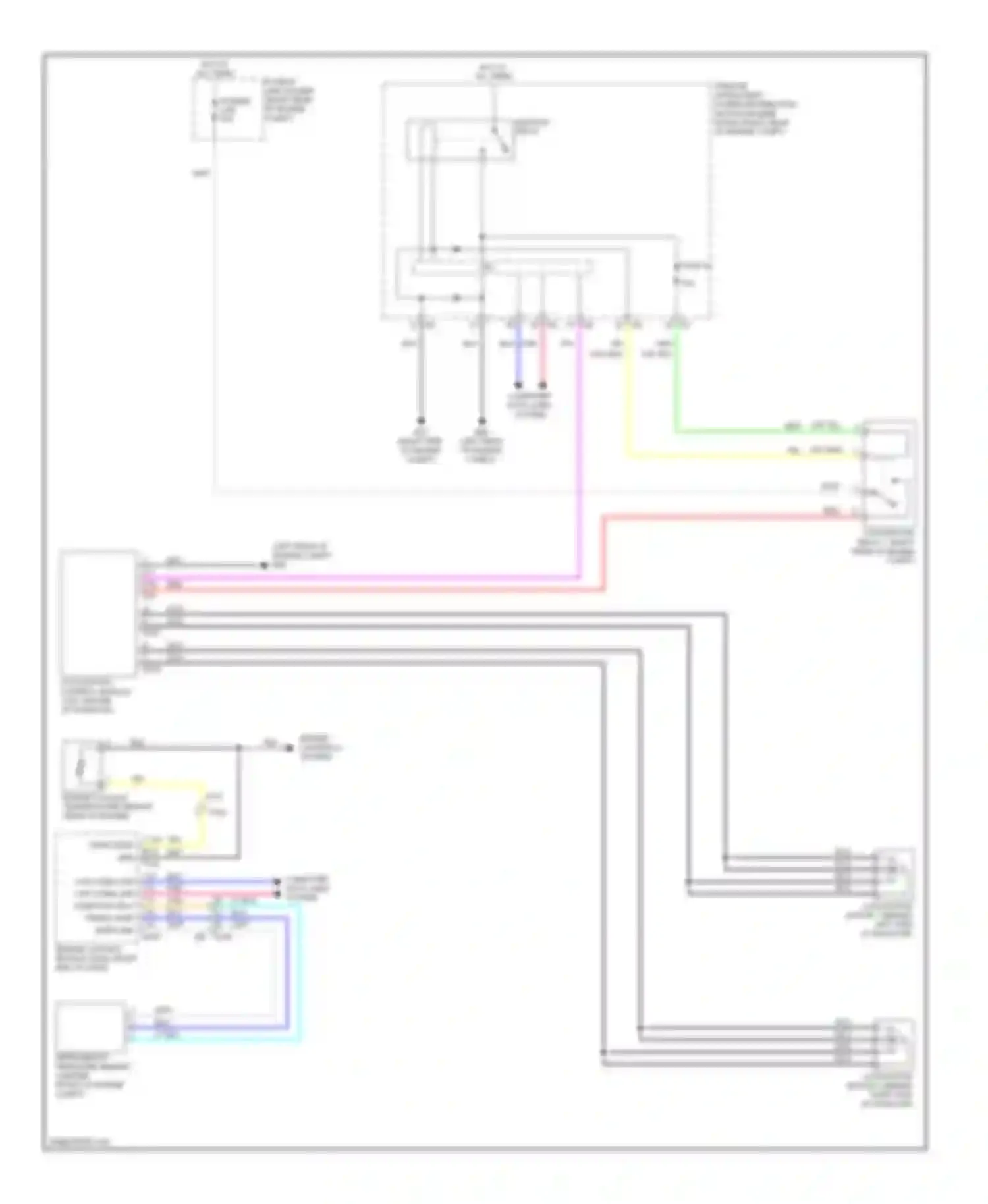 Wiring diagram ignition relay for Infiniti FX35 II facelift (2011-2013) (2 of 7)