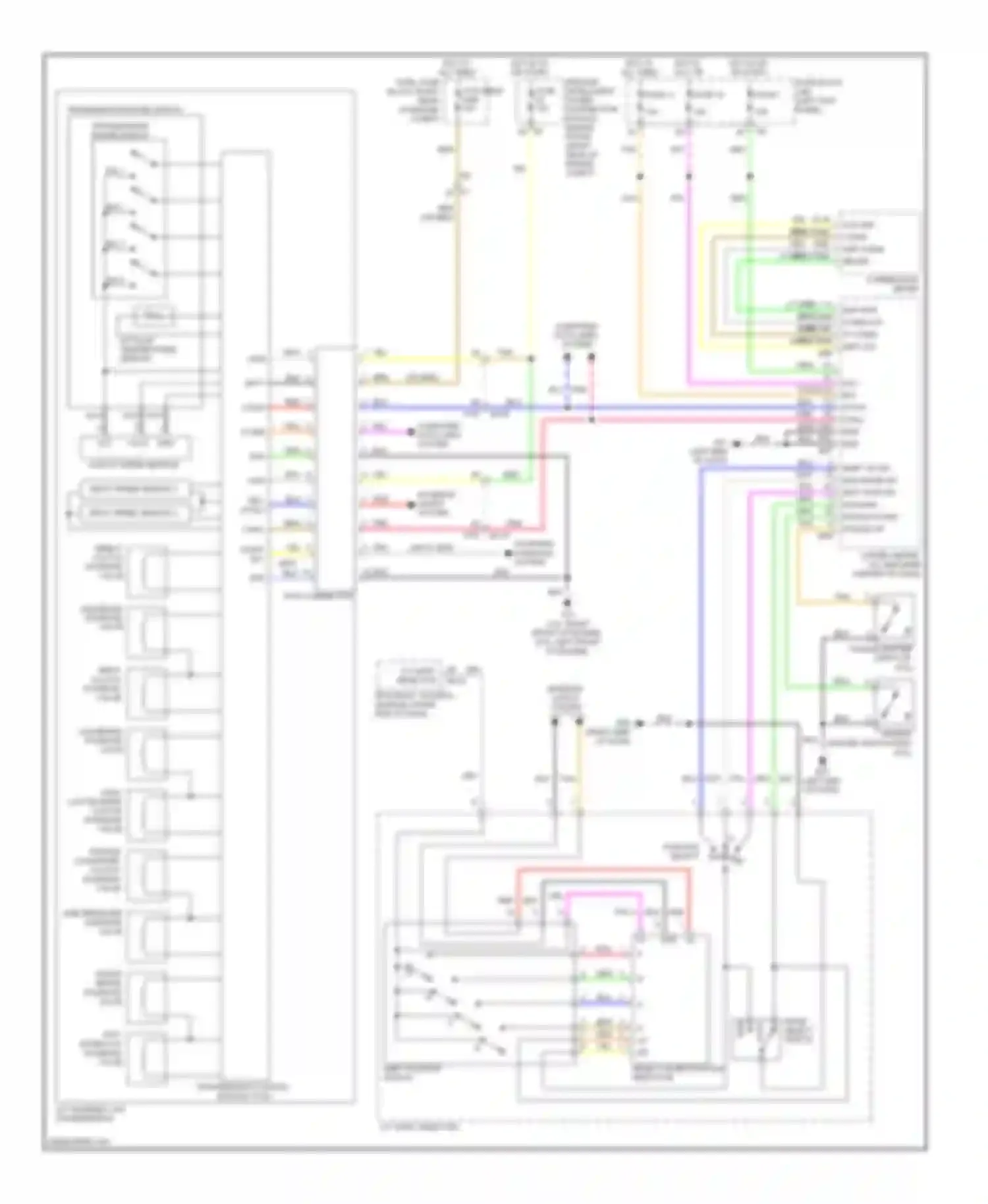 Wiring diagram input speed sensor 1 for Infiniti FX35 II facelift (2011-2013) (1 of 3)