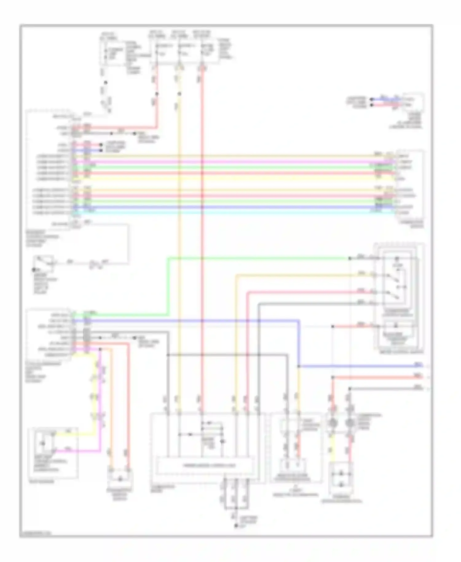 Wiring diagram meter control switch for Infiniti FX35 II facelift (2011-2013) (1 of 1)