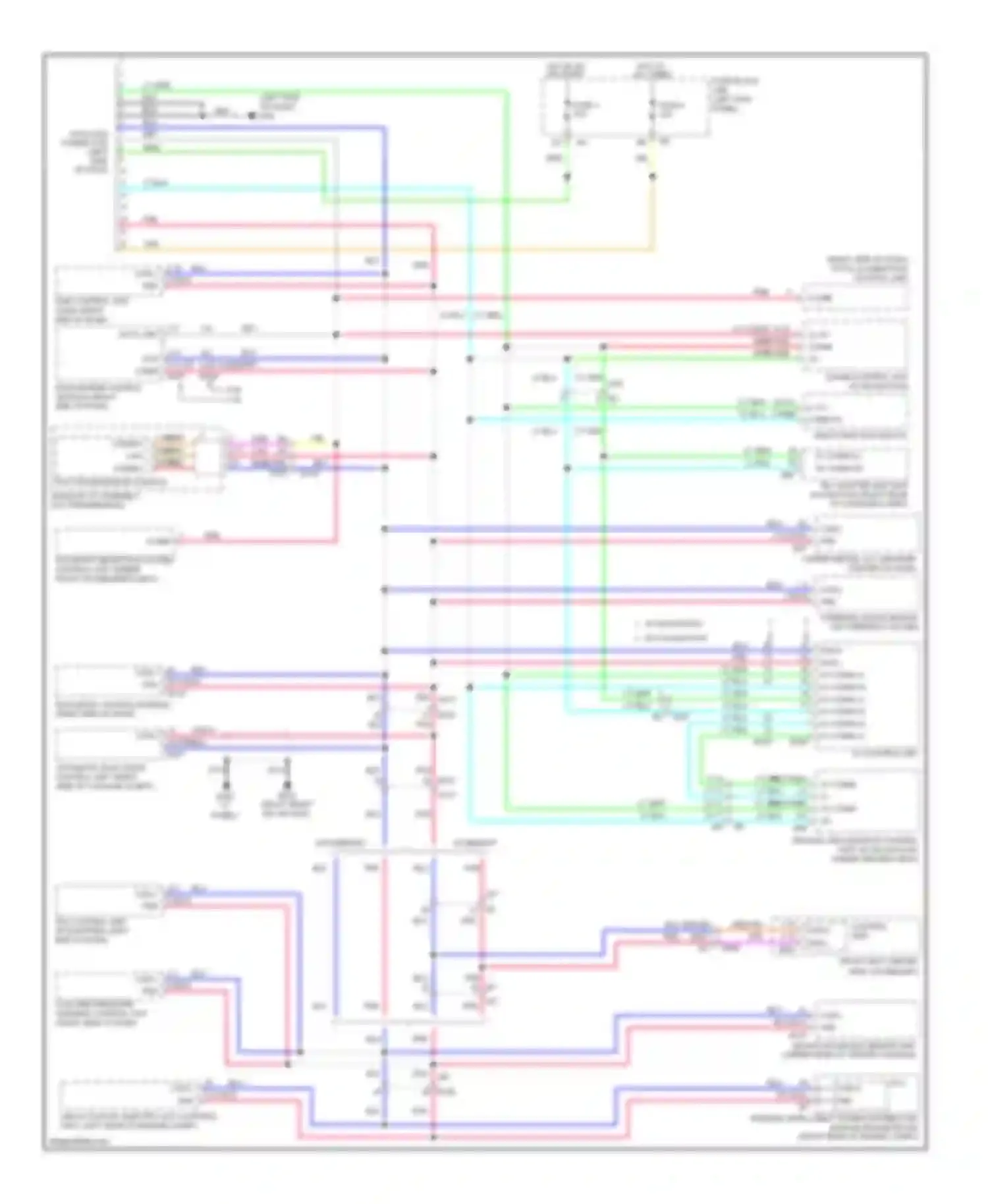 Wiring diagram multi- function switch for Infiniti FX35 II facelift (2011-2013) (2 of 5)