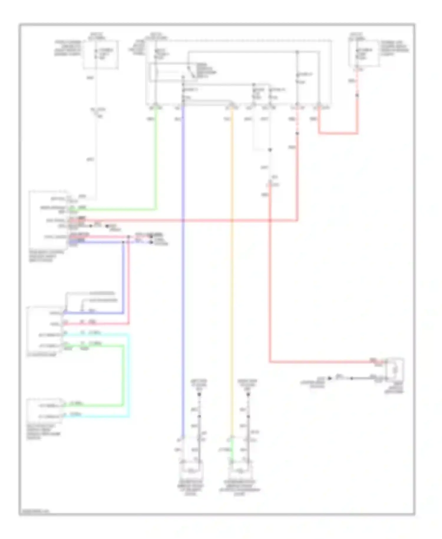 Wiring diagram rear window defogger for Infiniti FX35 II facelift (2011-2013) (1 of 1)