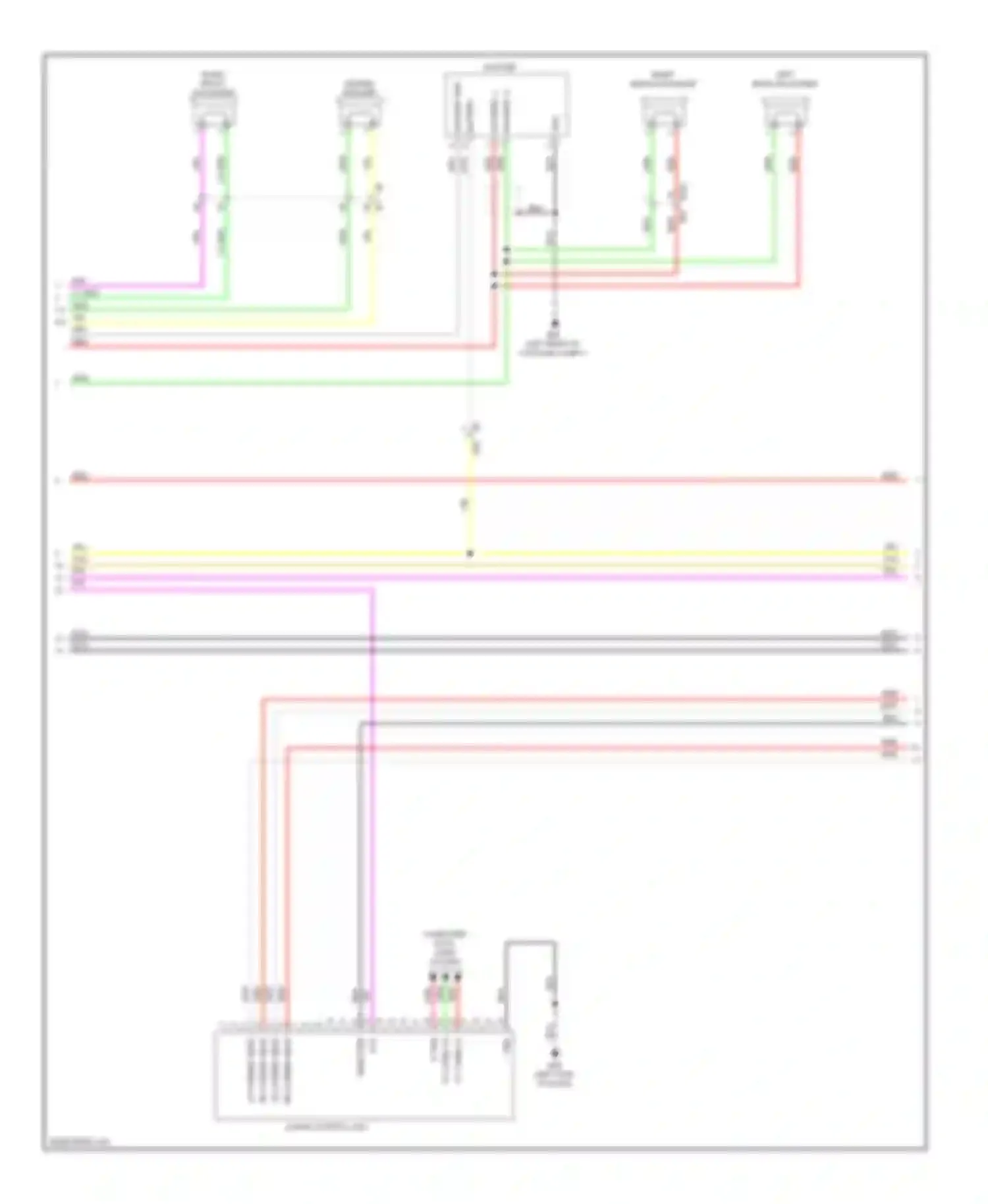 Wiring diagram right front squawker for Infiniti FX35 II facelift (2011-2013) (1 of 3)