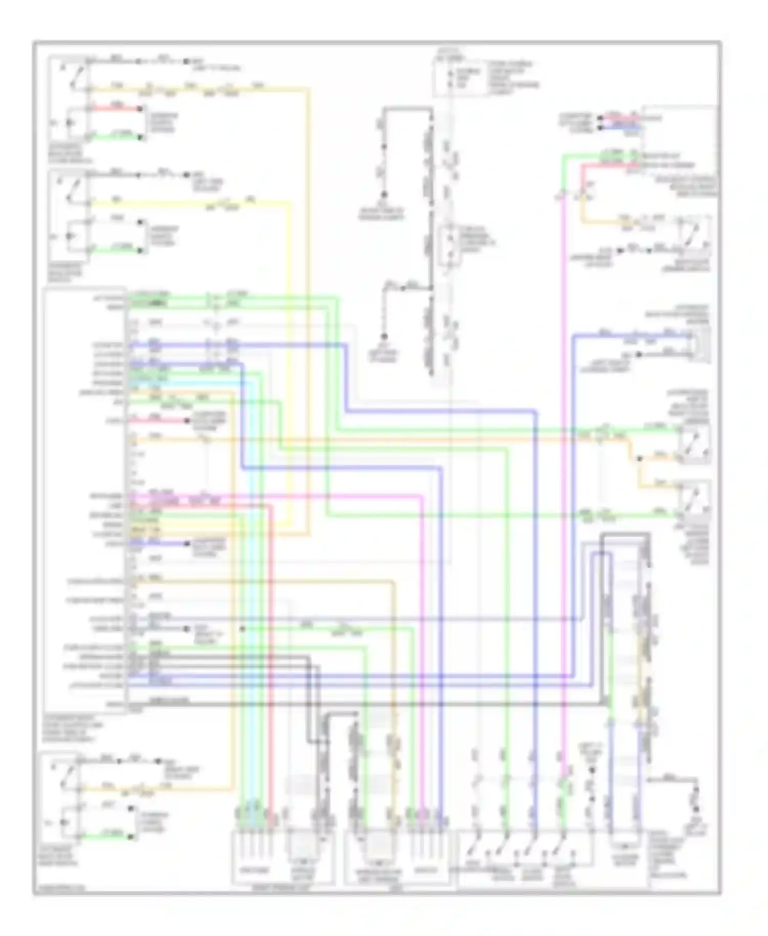 Wiring diagram shield noise shild for Infiniti FX35 II facelift (2011-2013) (1 of 1)