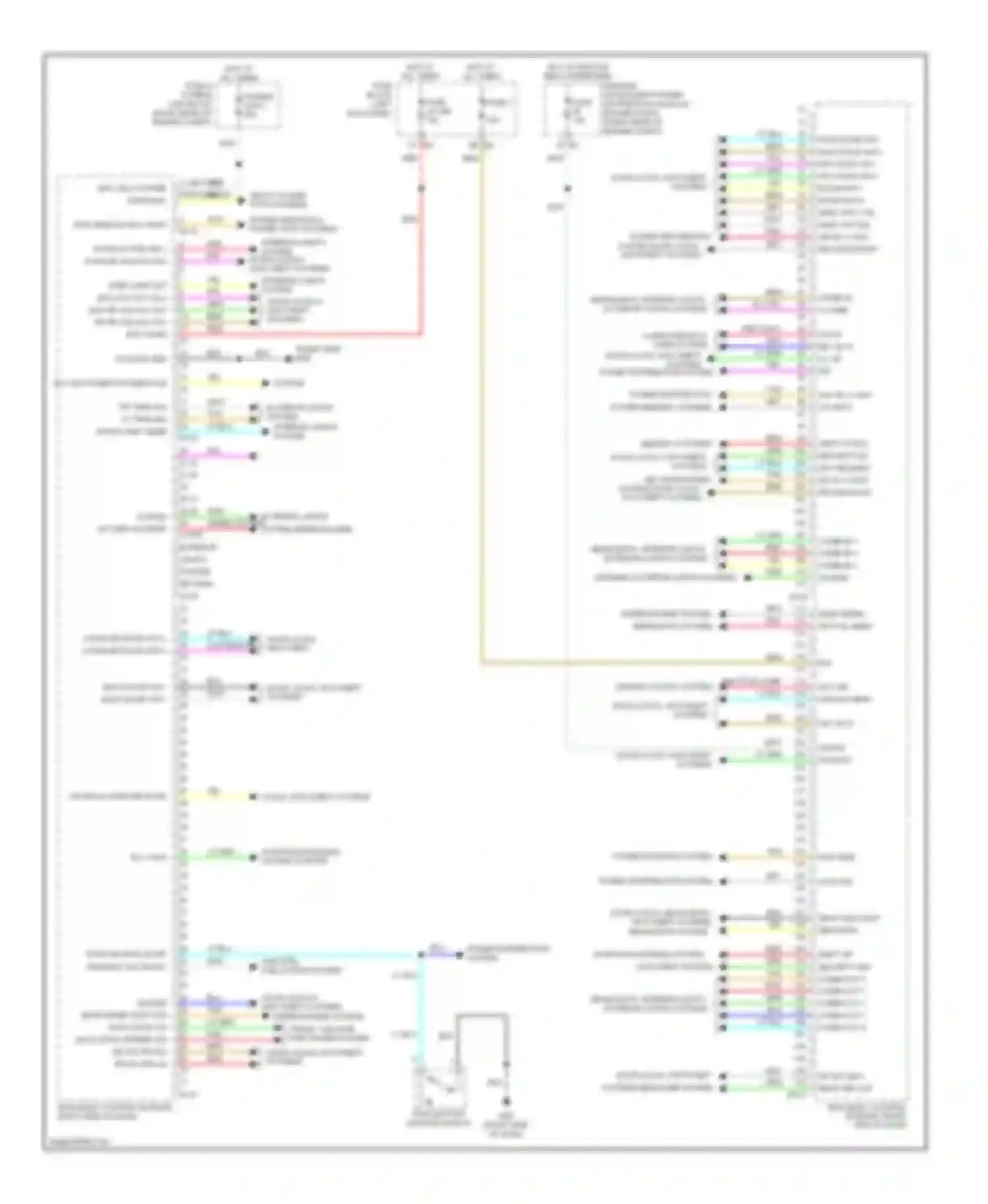 Wiring diagram starting/charging system starter rly cont for Infiniti FX35 II facelift (2011-2013) (1 of 1)