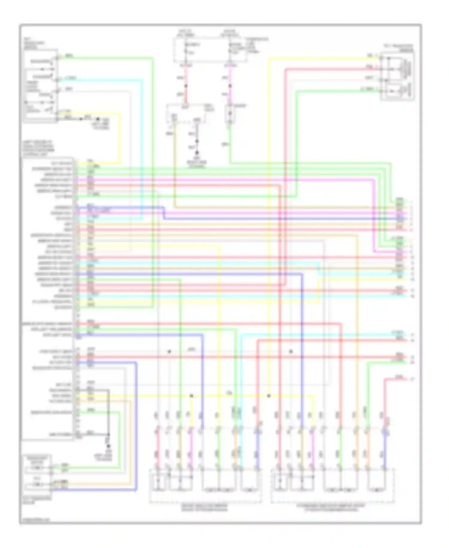 Wiring diagram telescopic sensor for Infiniti FX35 II facelift (2011-2013) (1 of 1)