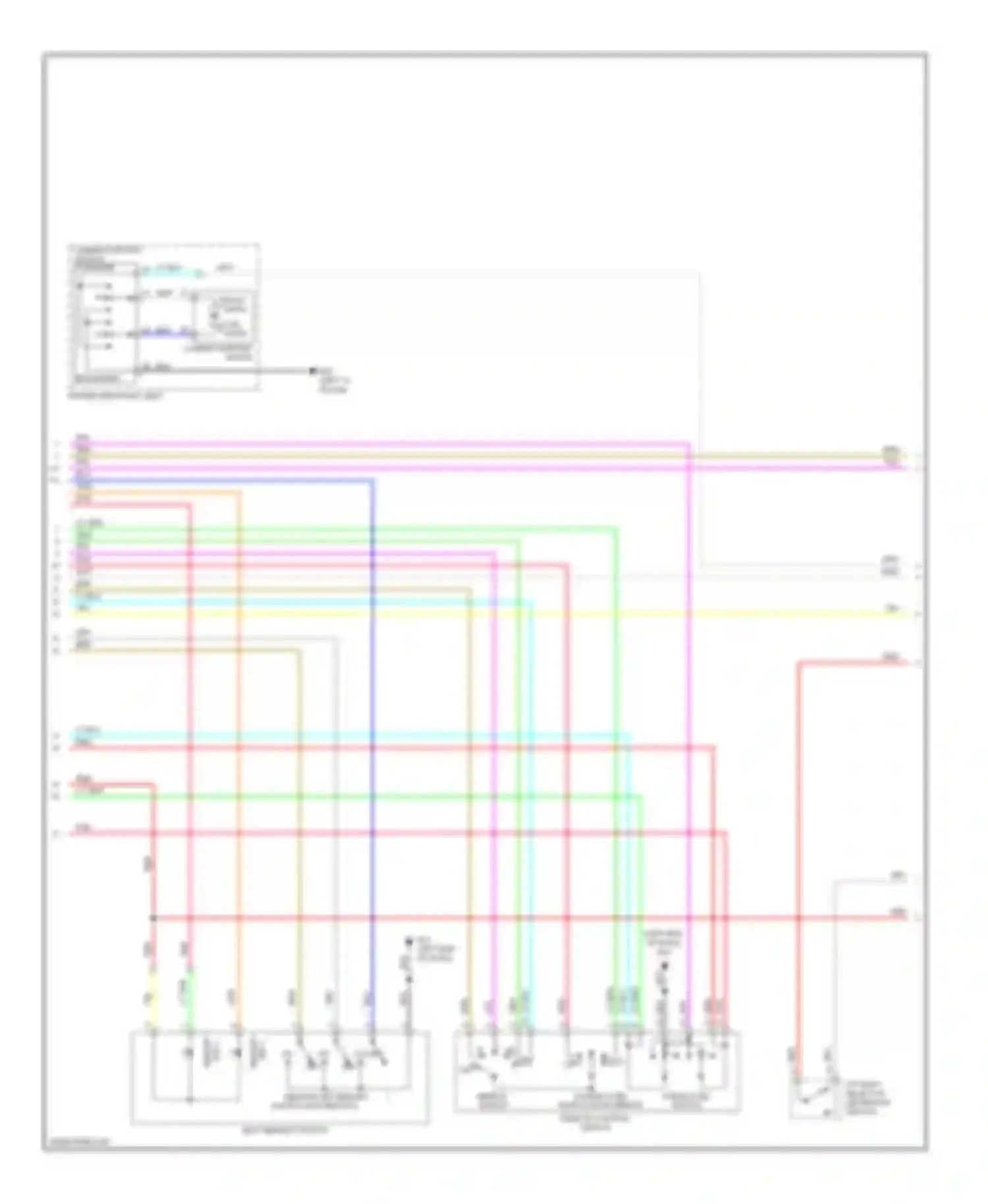 FX35 Infiniti II (2008-2011): Memory systems circuit (2 of 3)