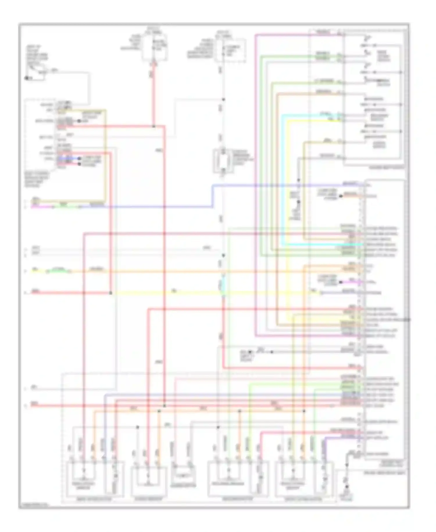 FX35 Infiniti II (2008-2011): Memory systems circuit (3 of 3)