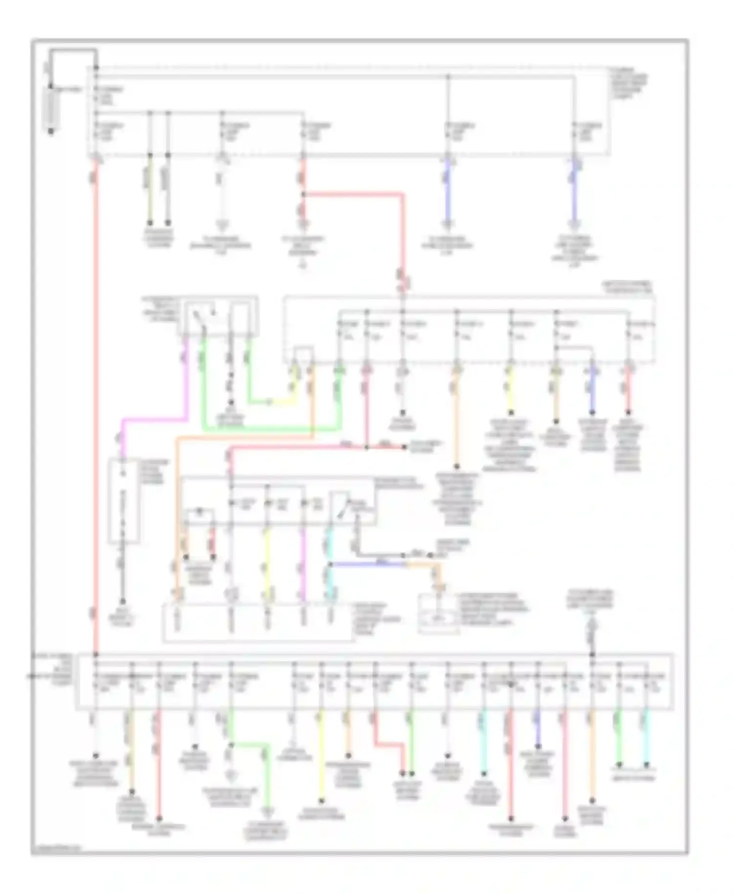 FX35 Infiniti II (2008-2011): Power distribution circuit (1 of 3)