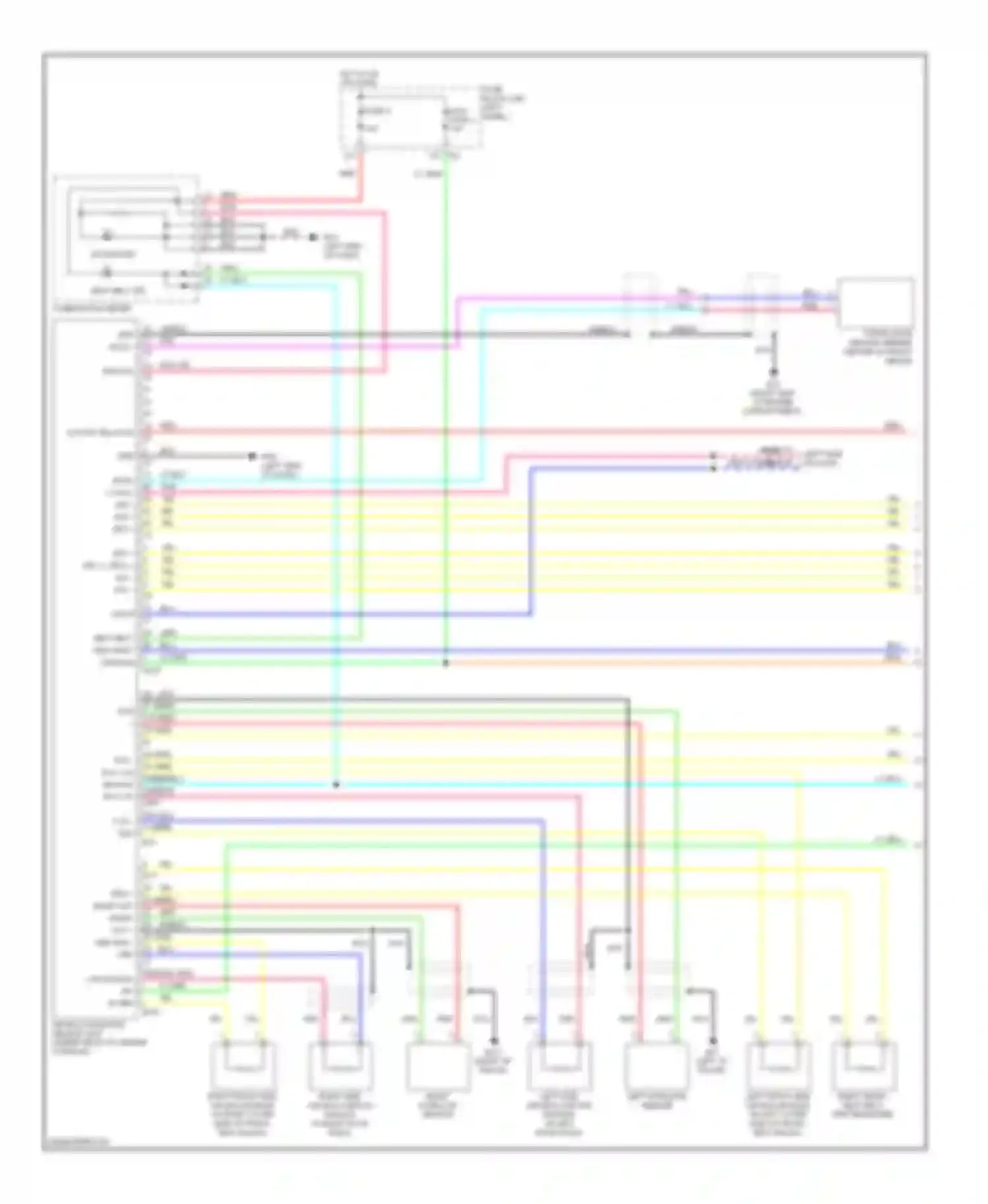 FX35 Infiniti II (2008-2011): Supplemental restraints circuit (1 of 2)