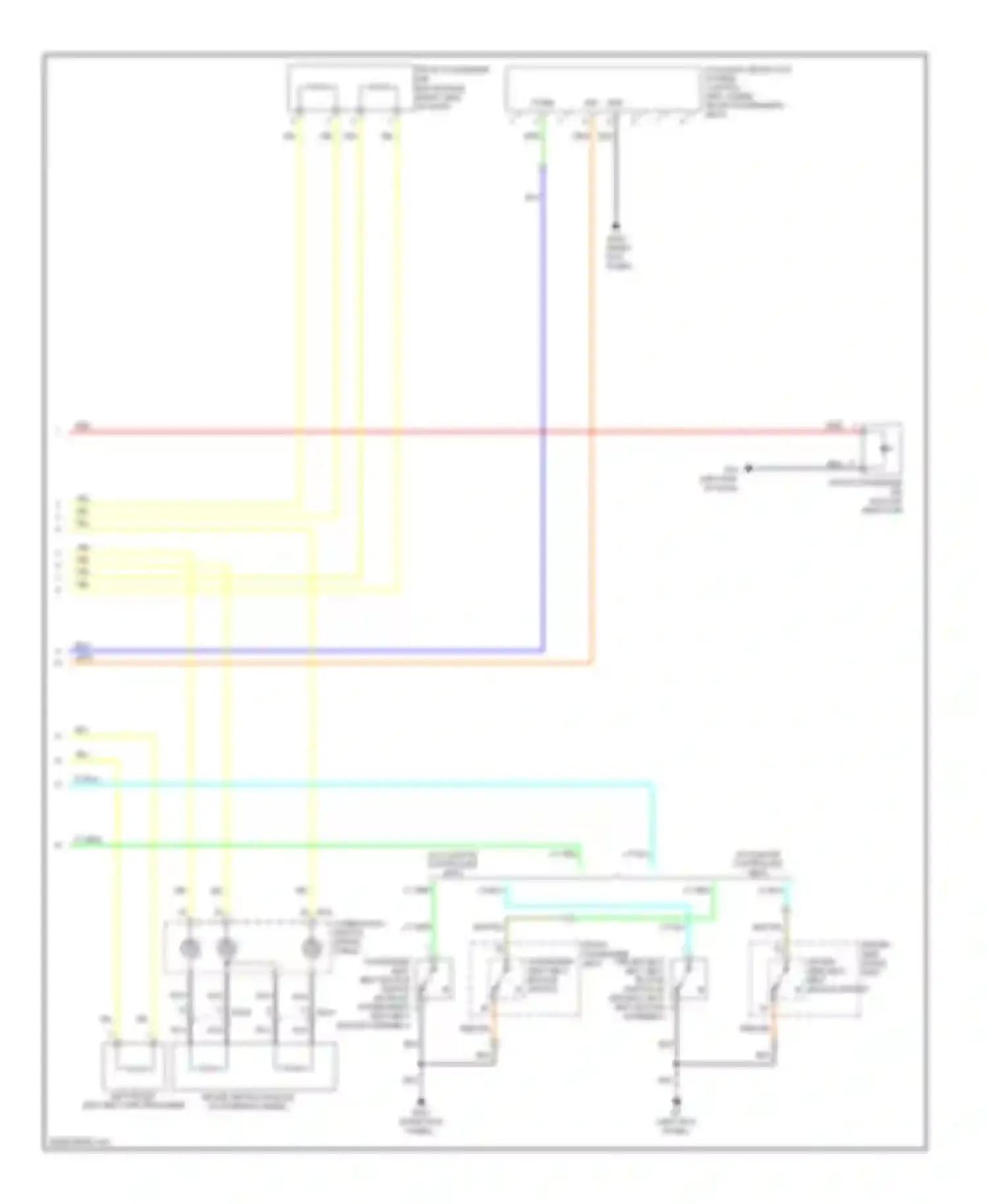 FX35 Infiniti II (2008-2011): Supplemental restraints circuit (2 of 2)