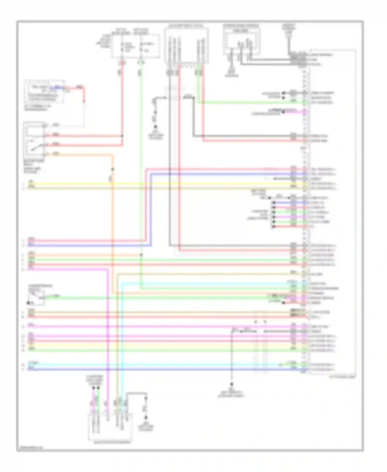 Wiring diagram av control unit for Infiniti FX35 II (2008-2011) (6 of 8)