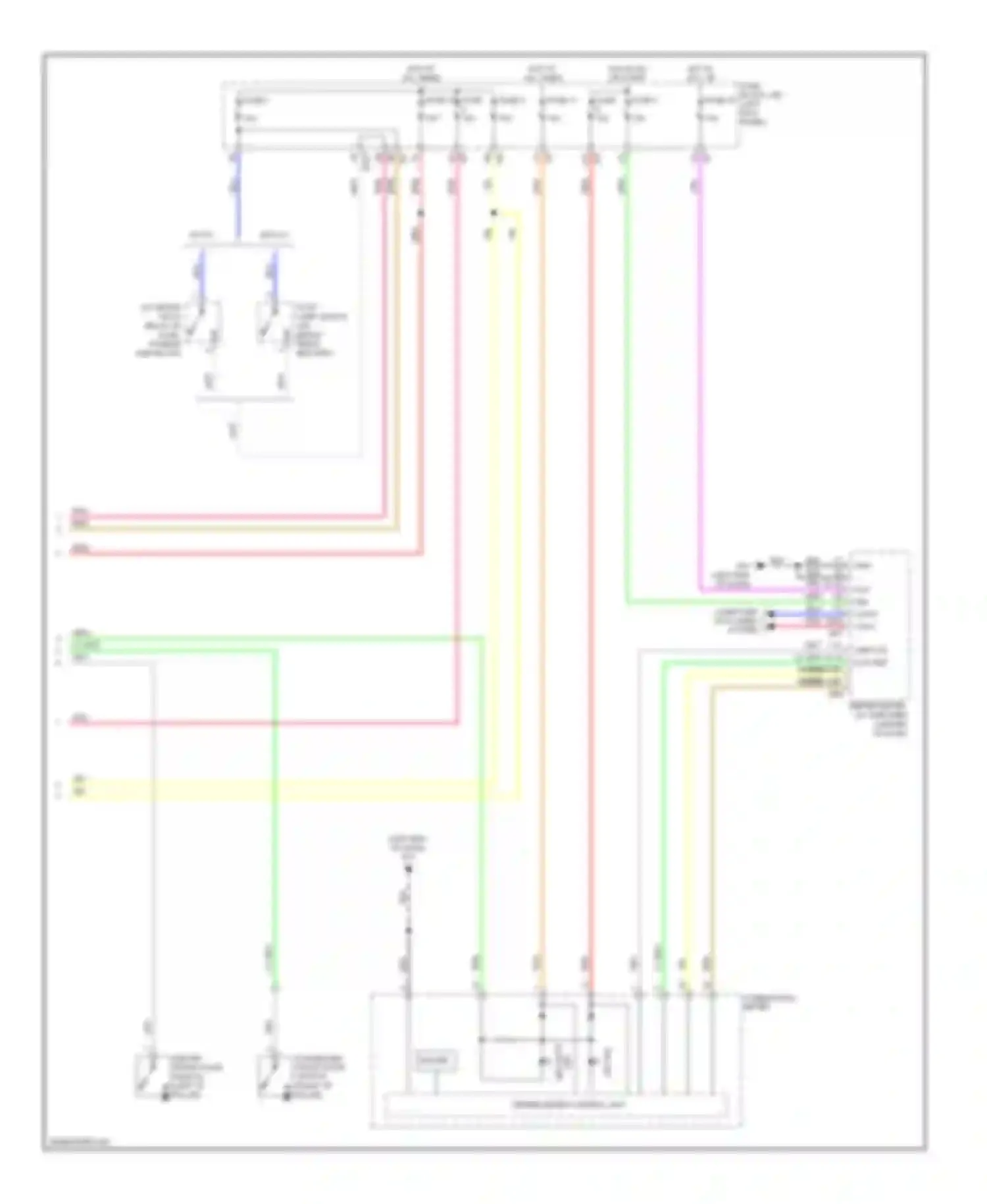 Wiring diagram combination meter for Infiniti FX35 II (2008-2011) (3 of 15)