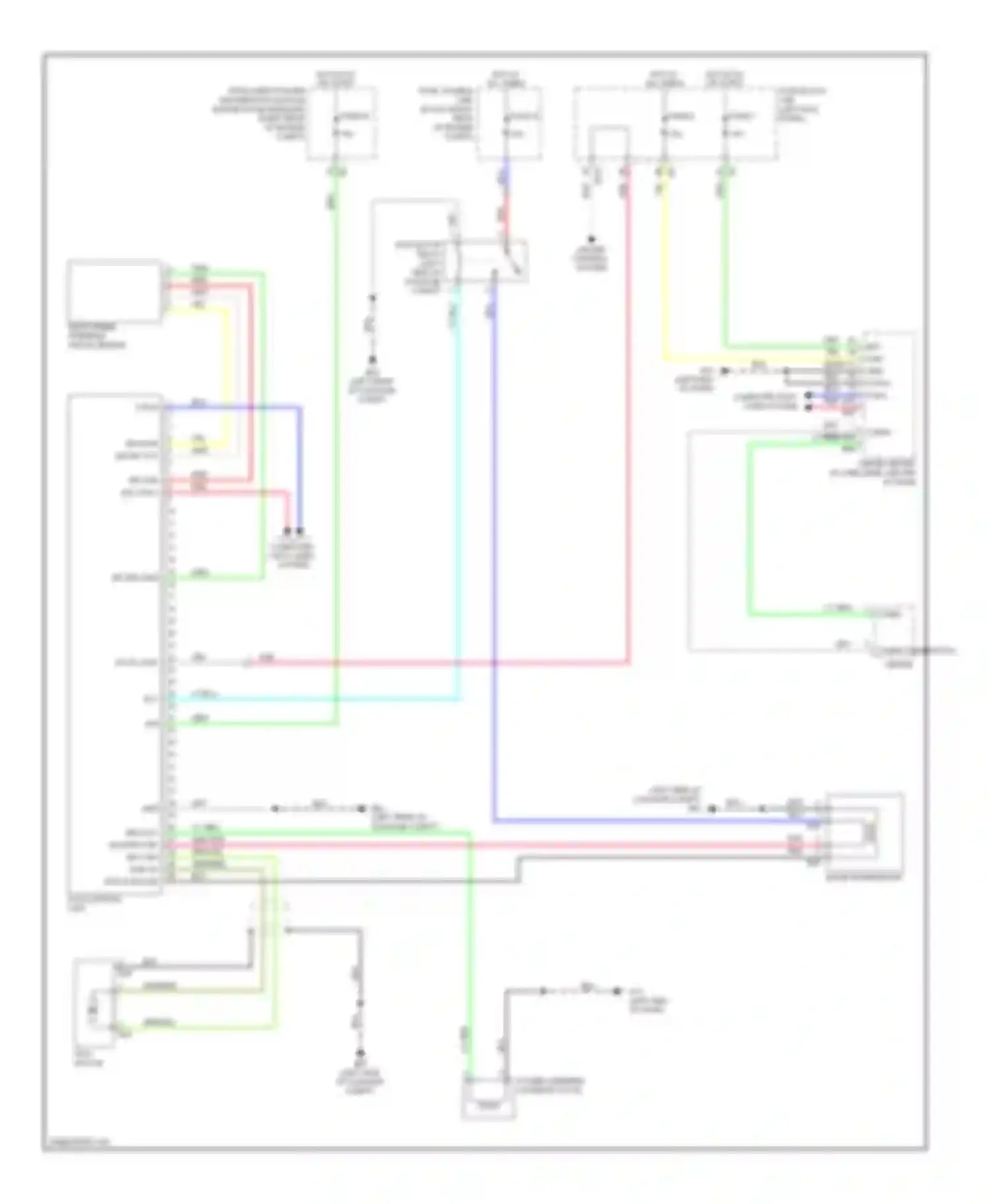 Wiring diagram comm combination meter for Infiniti FX35 II (2008-2011) (1 of 1)