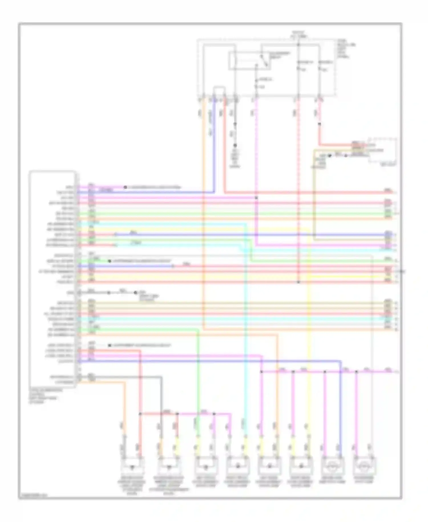 Wiring diagram driver side passenger side foot lamp foot lamp for Infiniti FX35 II (2008-2011) (1 of 1)