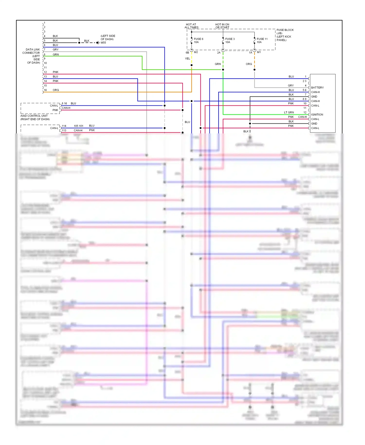 Infiniti FX35 II (2008-2011) ecm (engine control module) wiring diagram  (1 of 1)