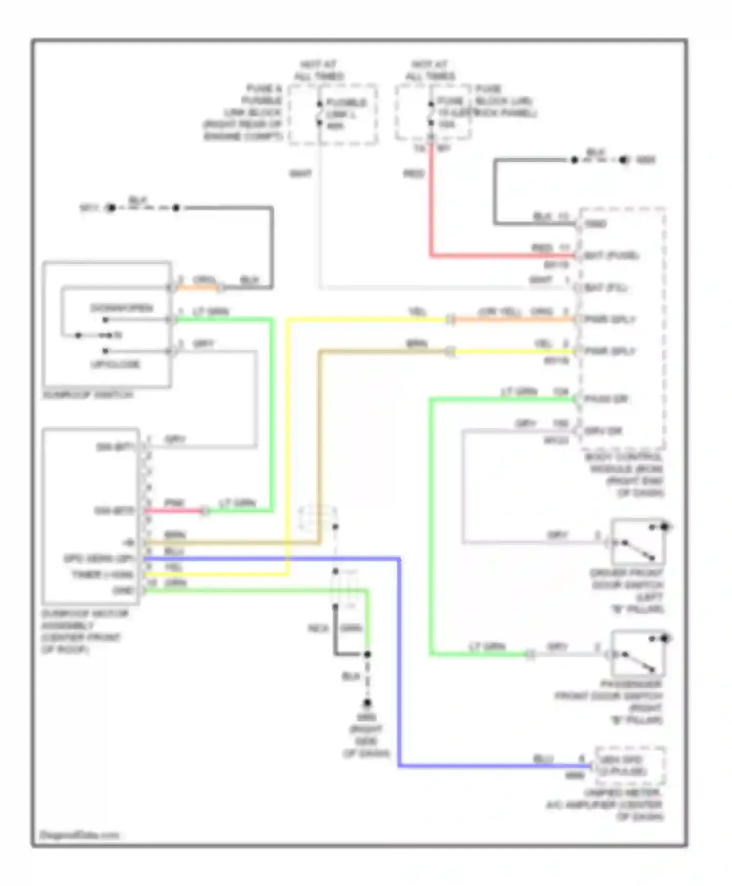Wiring diagram grn for Infiniti FX35 II (2008-2011) (57 of 81)