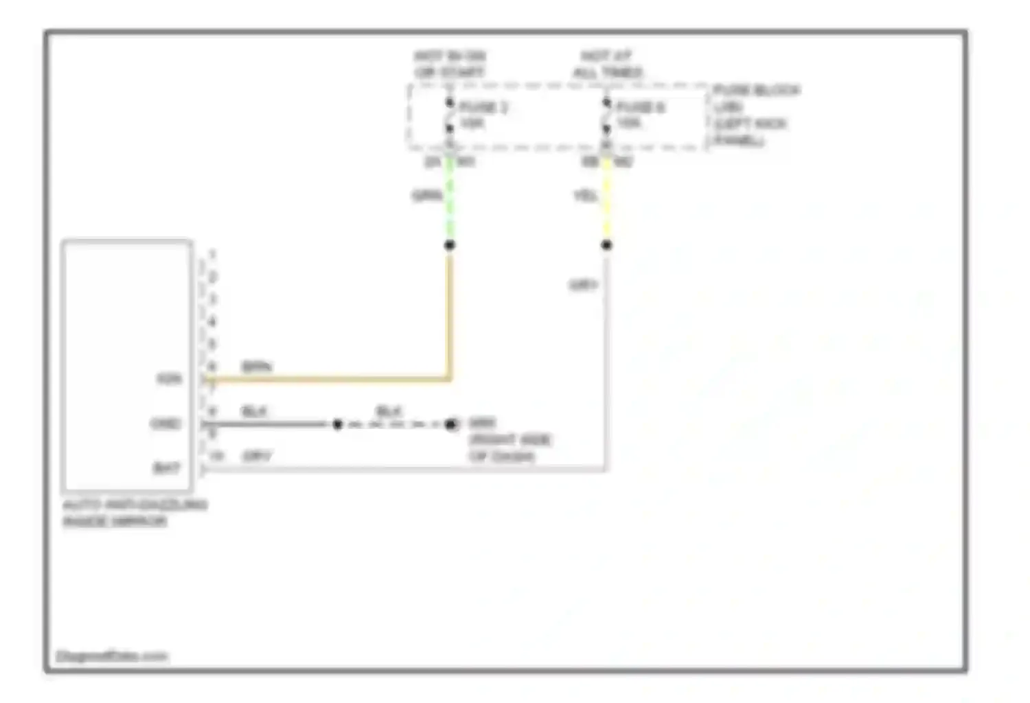 Wiring diagram grn for Infiniti FX35 II (2008-2011) (51 of 81)