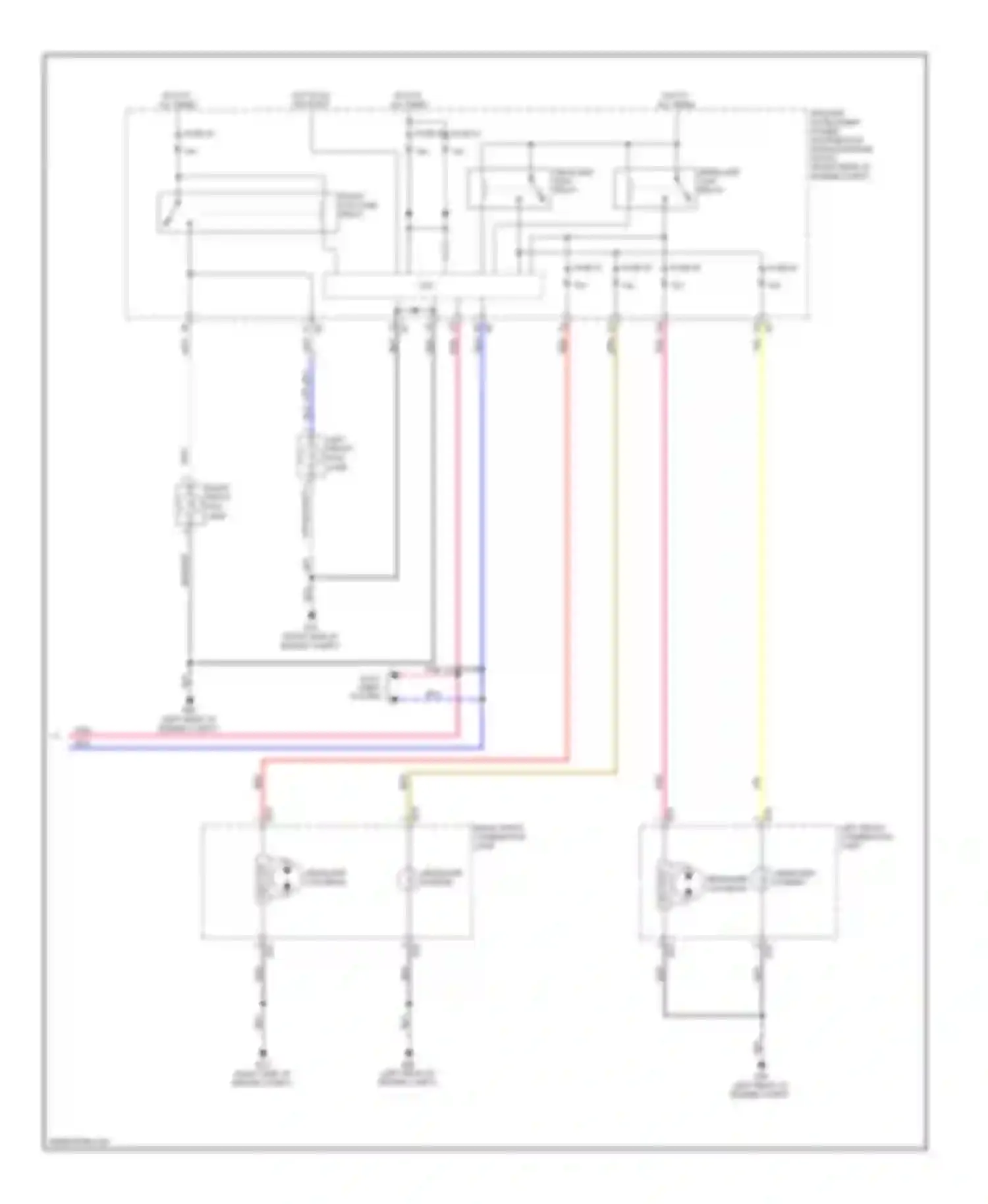 Wiring diagram headlamp low beam for Infiniti FX35 II (2008-2011) (1 of 1)