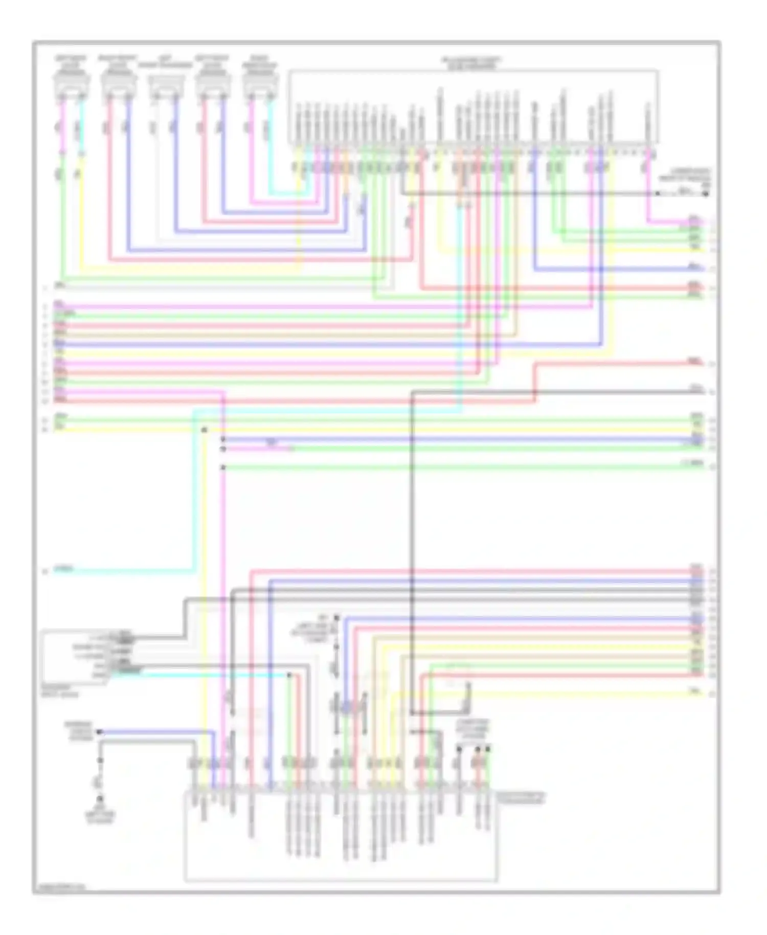 Wiring diagram left front squawker for Infiniti FX35 II (2008-2011) (1 of 3)