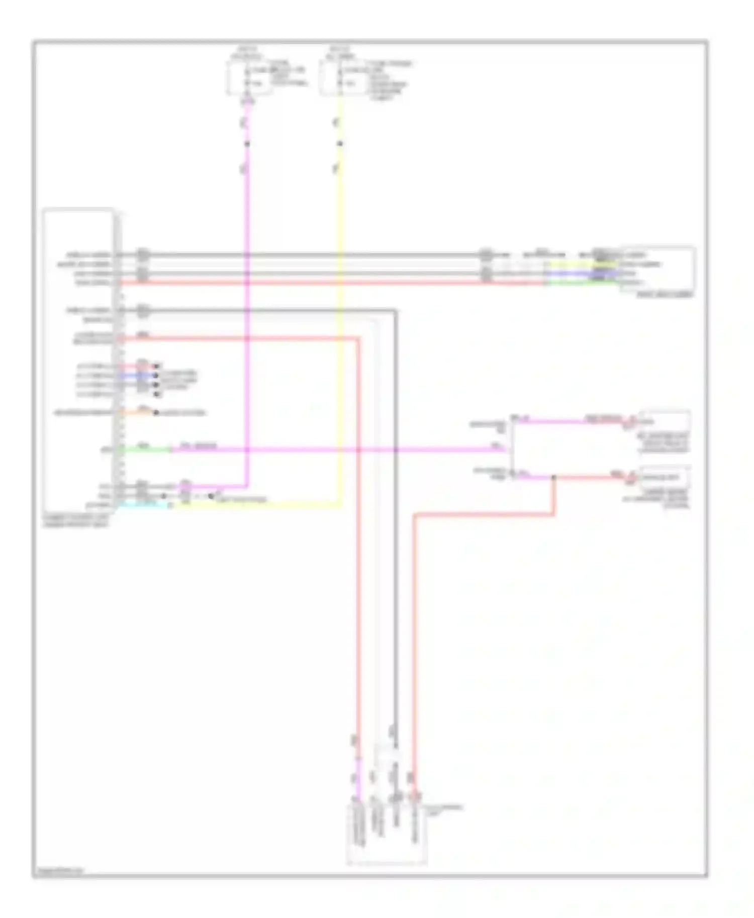 Wiring diagram reverse exterior lights system for Infiniti FX35 II (2008-2011) (1 of 1)