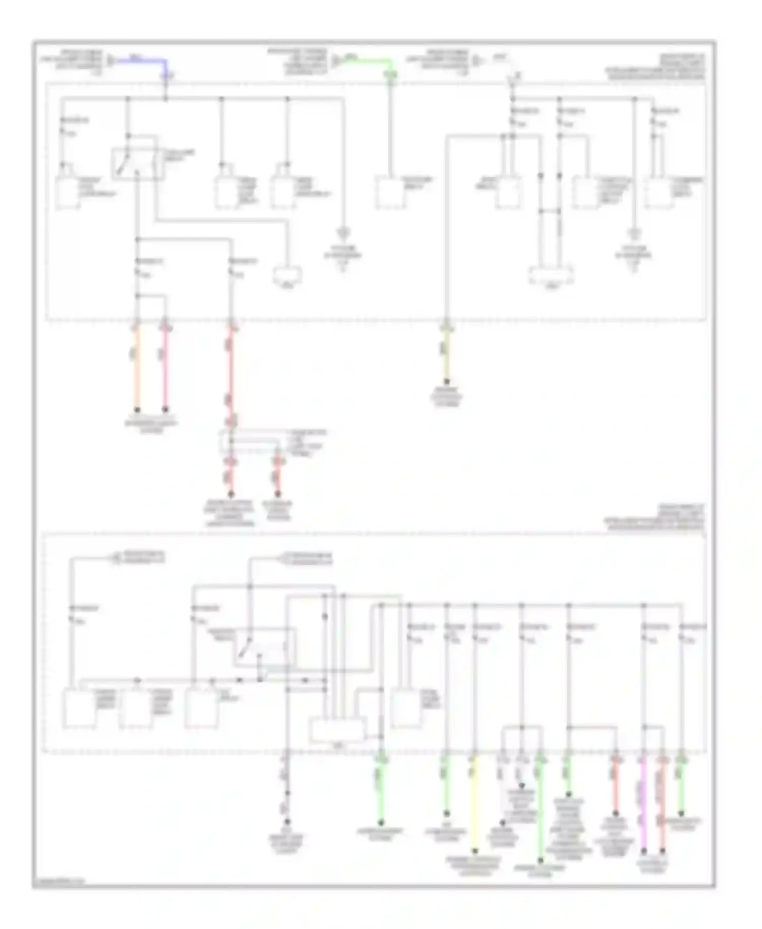 Wiring diagram starter relay for Infiniti FX35 II (2008-2011) (2 of 4)