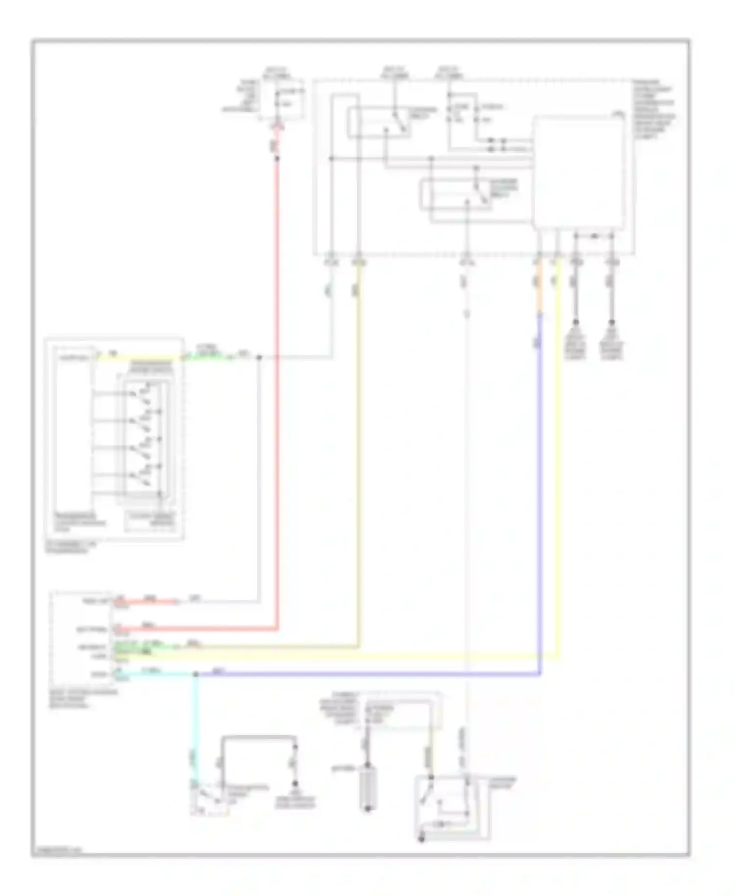 Wiring diagram starter relay for Infiniti FX35 II (2008-2011) (4 of 4)