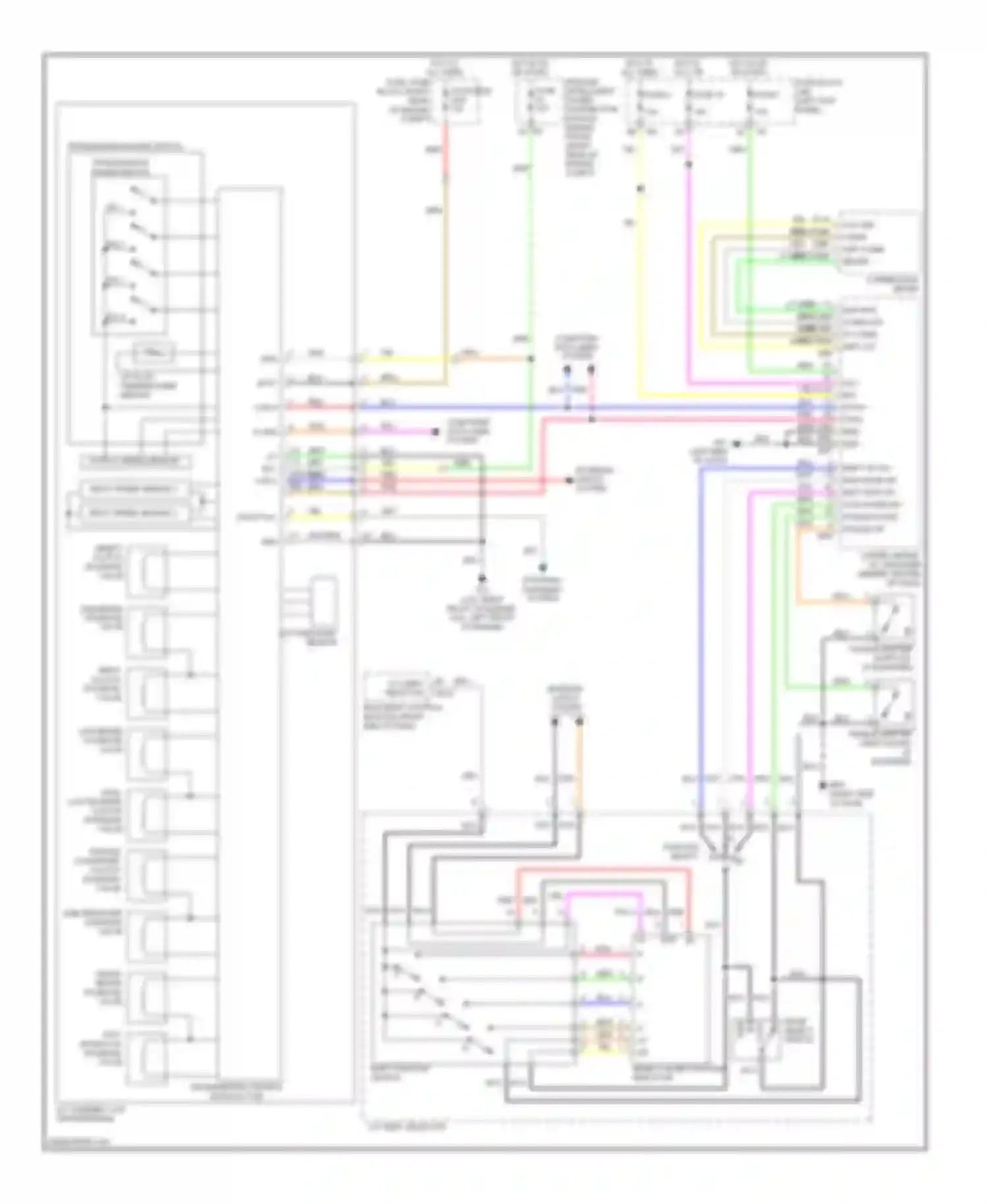 Wiring diagram sw 1 for Infiniti FX35 II (2008-2011) (1 of 1)