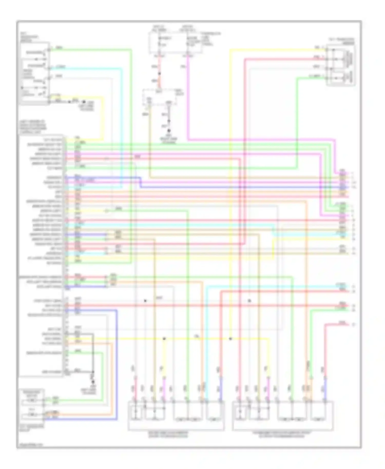 Wiring diagram tilt, telescopic sensor for Infiniti FX35 II (2008-2011) (1 of 1)