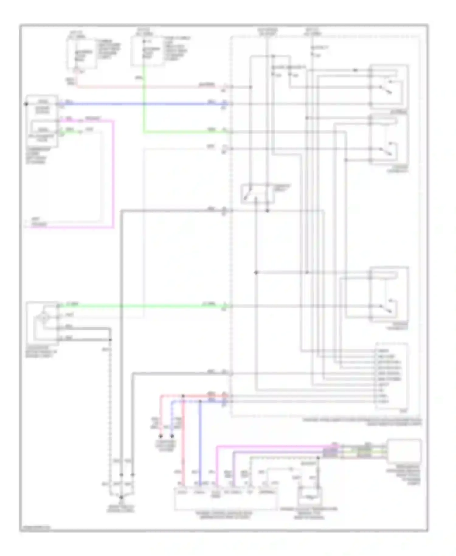 FX45 Infiniti I facelift (2005-2009): Automatic a/c circuit (2 of 2)