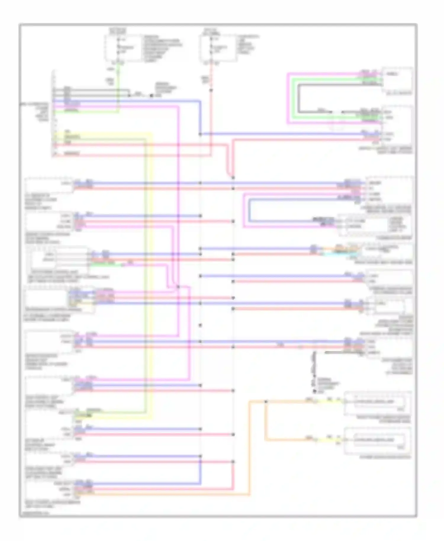 FX45 Infiniti I facelift (2005-2009): Computer data lines circuit