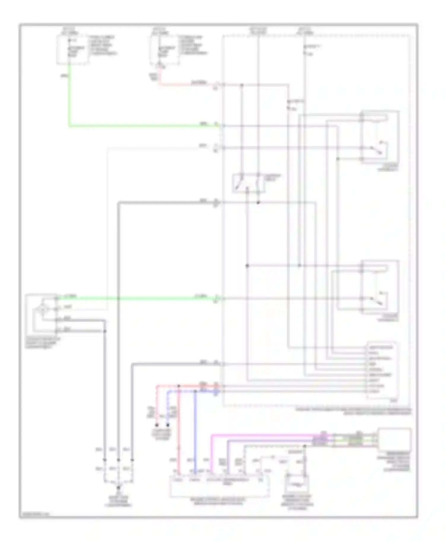 FX45 Infiniti I facelift (2005-2009): Cooling fan circuit