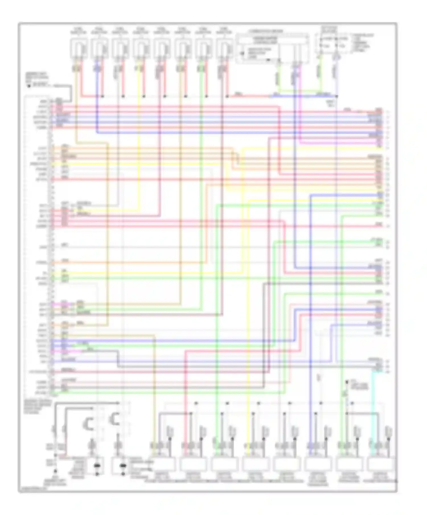 FX45 Infiniti I facelift (2005-2009): Wiring diagram engine performance 4.5l (1 of 4)