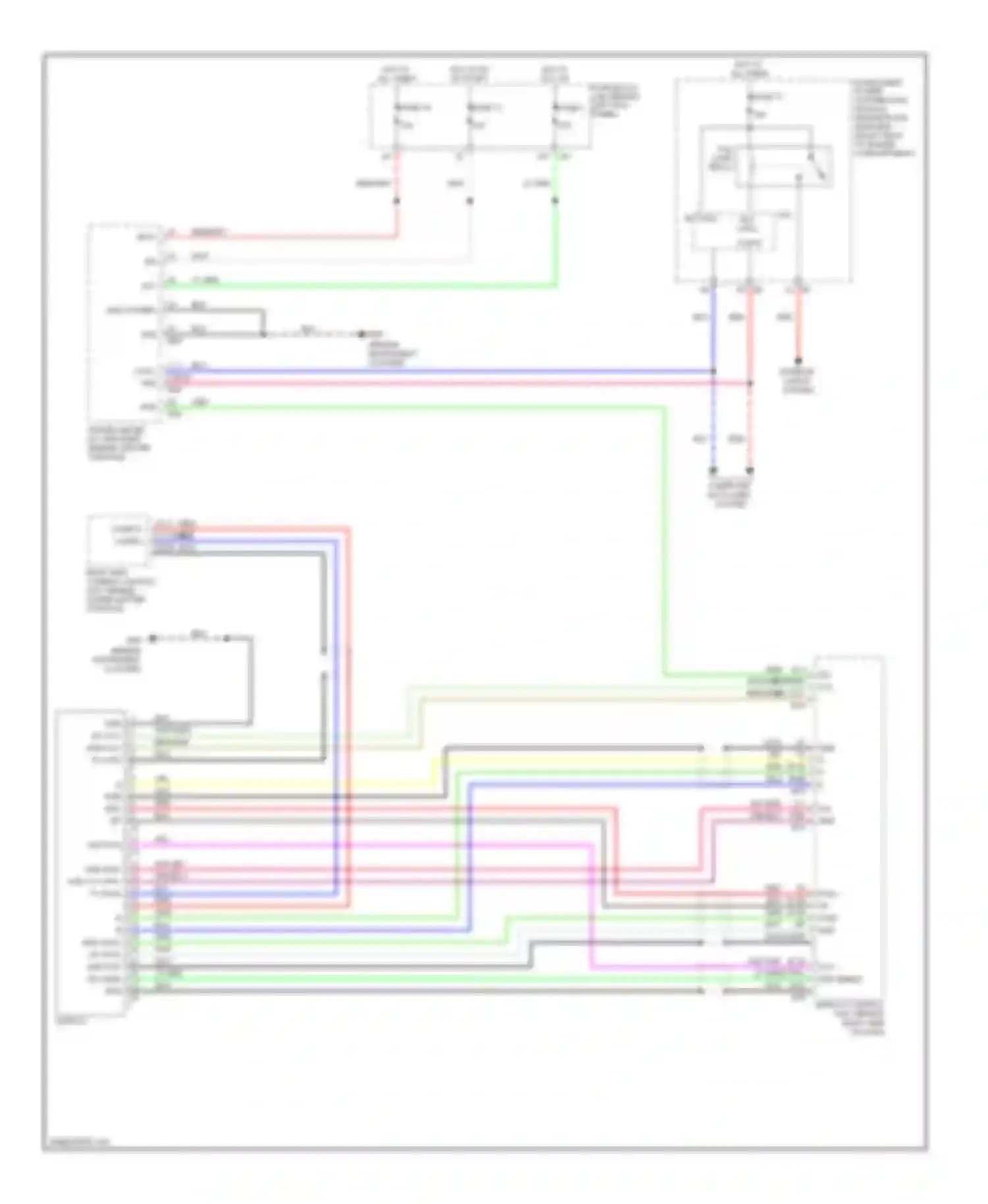 FX45 Infiniti I facelift (2005-2009): Display circuit