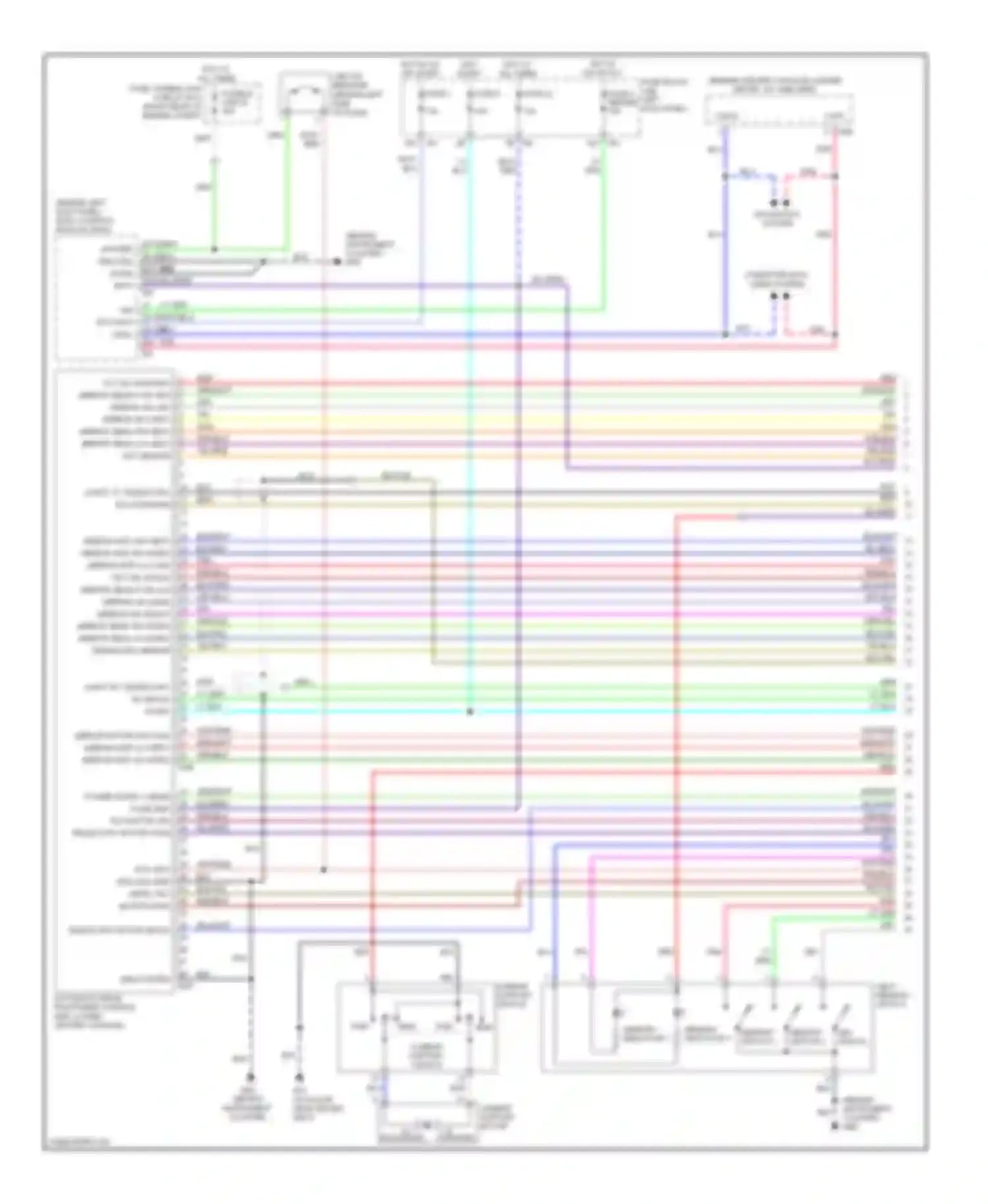 FX45 Infiniti I facelift (2005-2009): Memory systems circuit (1 of 4)