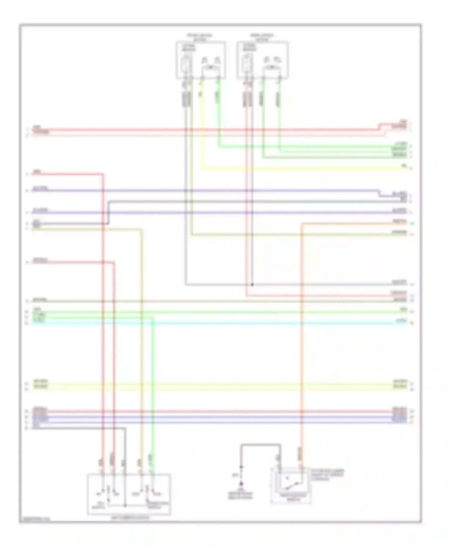 FX45 Infiniti I facelift (2005-2009): Memory systems circuit (3 of 4)