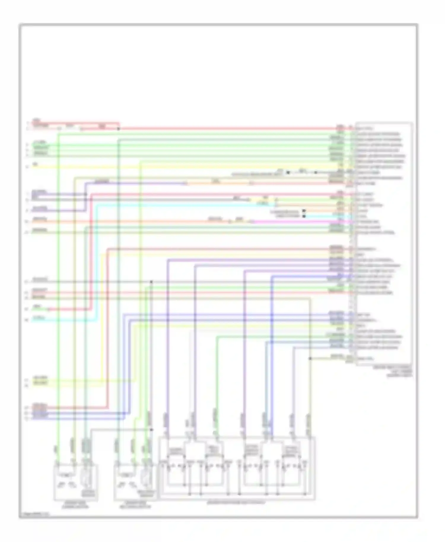 FX45 Infiniti I facelift (2005-2009): Memory systems circuit (4 of 4)