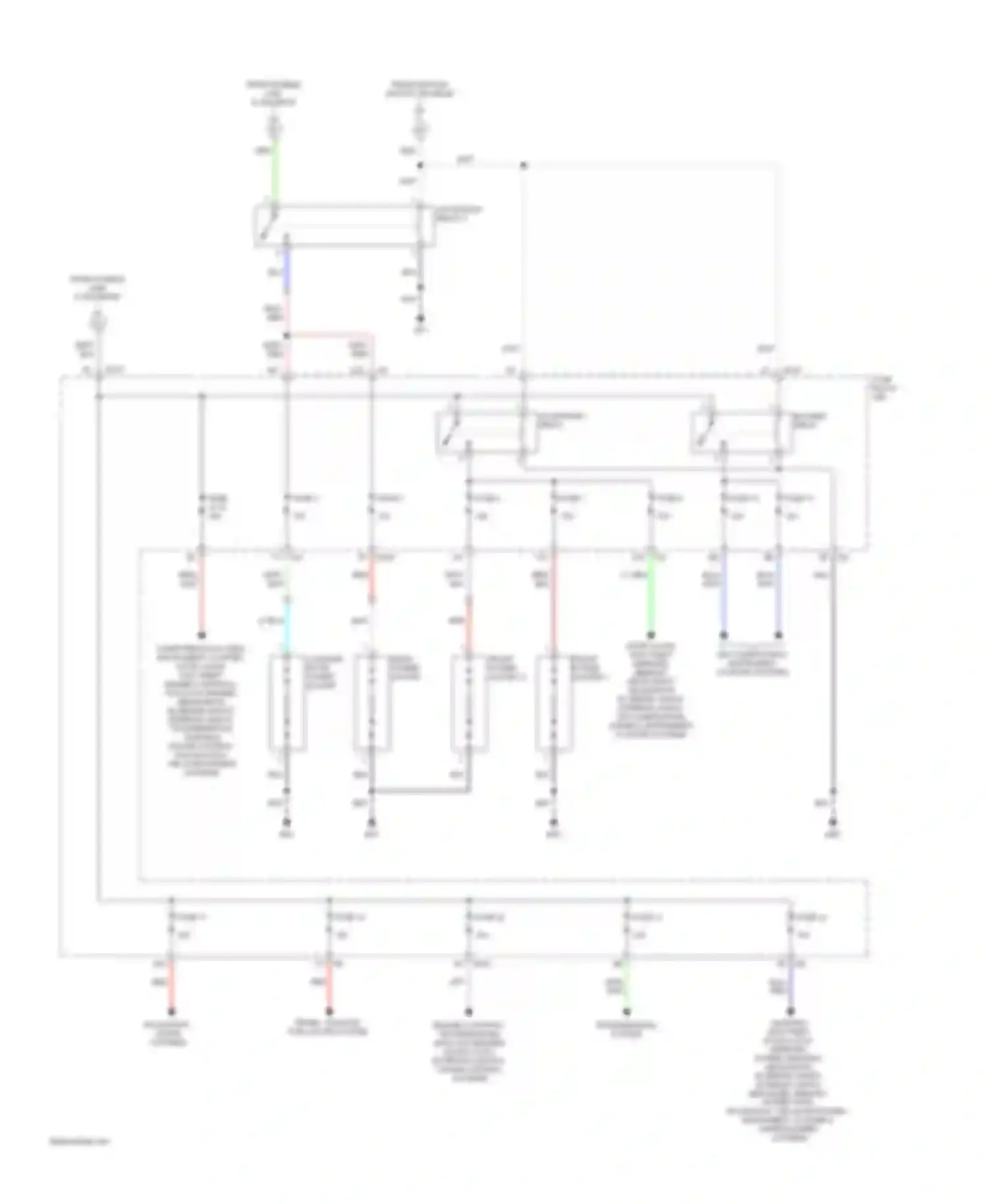FX45 Infiniti I facelift (2005-2009): Power distribution circuit (3 of 3)