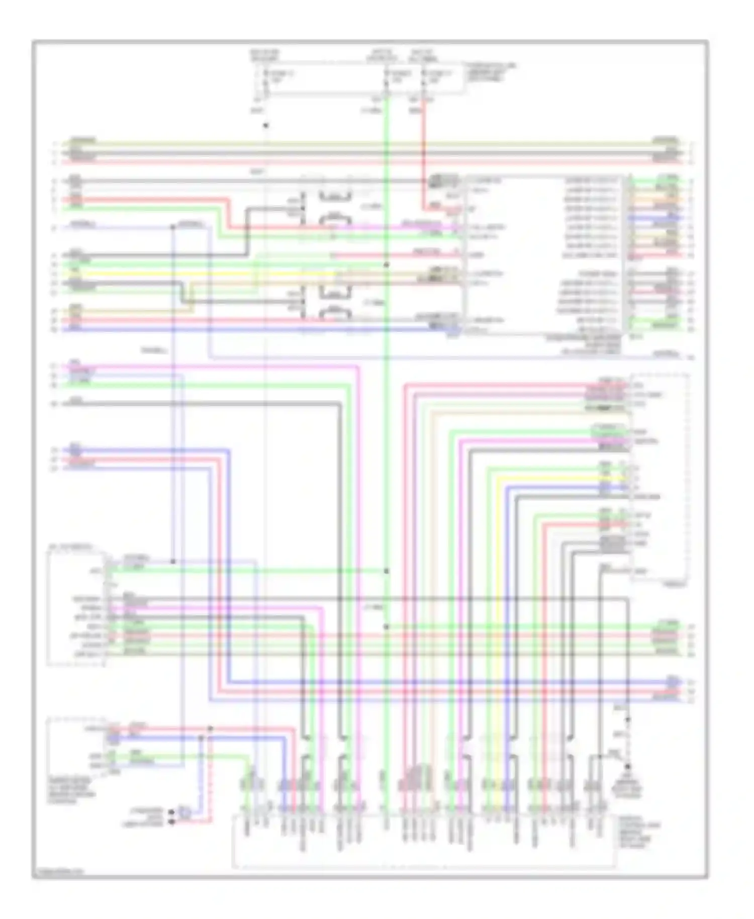FX45 Infiniti I facelift (2005-2009): Radio circuit, with navigation (2 of 3)