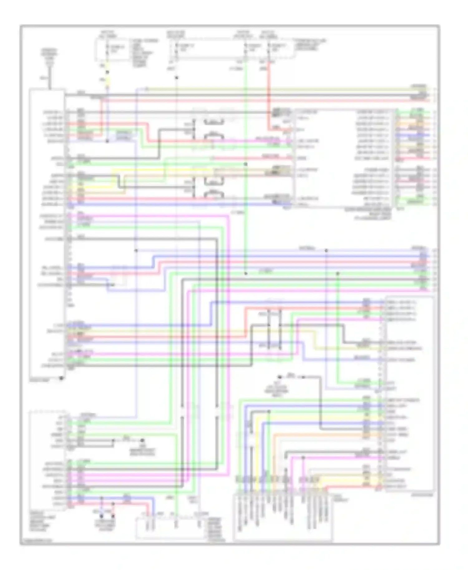 FX45 Infiniti I facelift (2005-2009): Radio circuit, without navigation (1 of 2)
