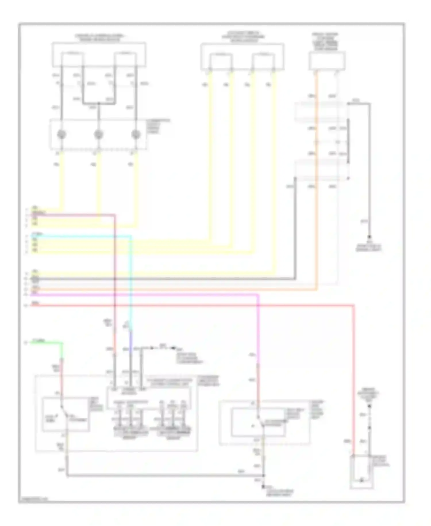 FX45 Infiniti I facelift (2005-2009): Supplemental restraints circuit (2 of 2)