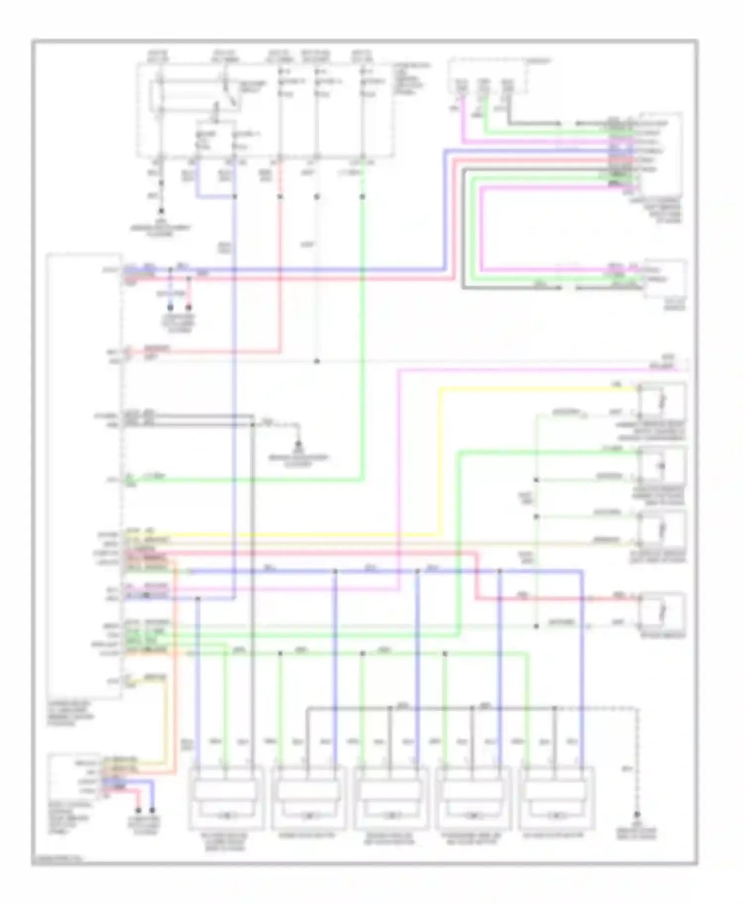 Wiring diagram 37 38 36 25 26 29 30 28 dsp shield dsp-dcu dcu-dsp can-h can-l shield bus- bus+ for Infiniti FX45 I facelift (2005-2009) (1 of 1)