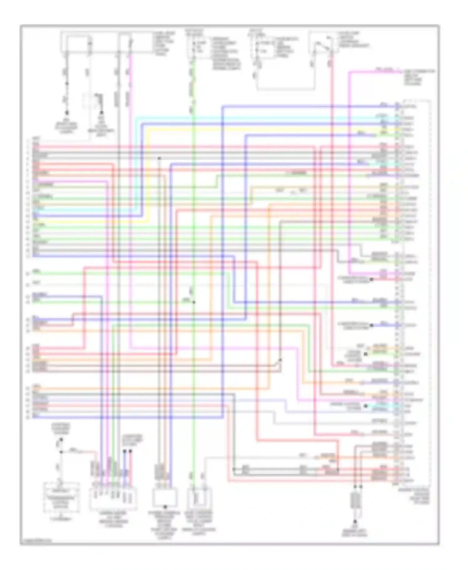 Wiring diagram blu/org for Infiniti FX45 I facelift (2005-2009) (7 of 7)