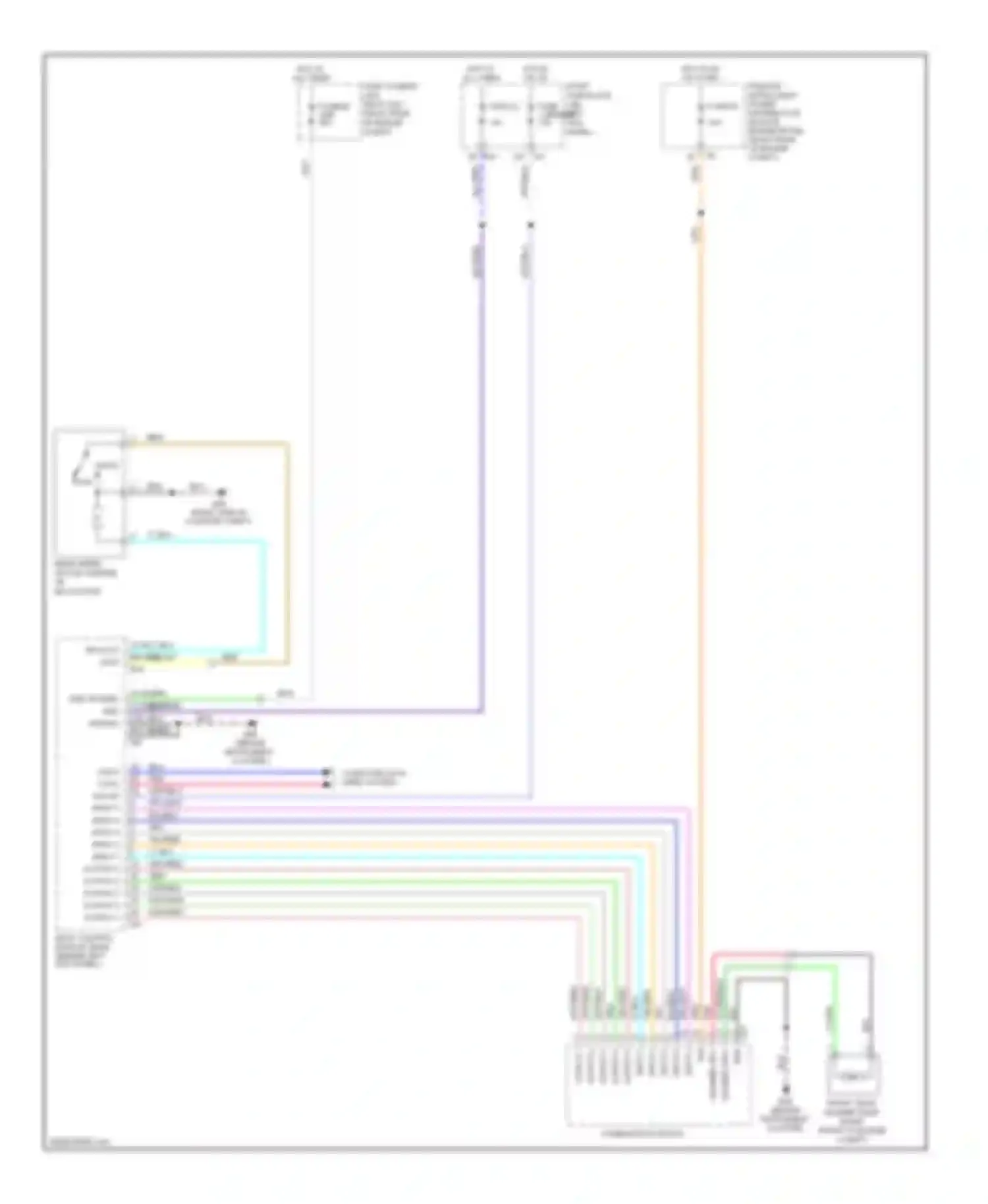 Wiring diagram input 2 for Infiniti FX45 I facelift (2005-2009) (2 of 2)