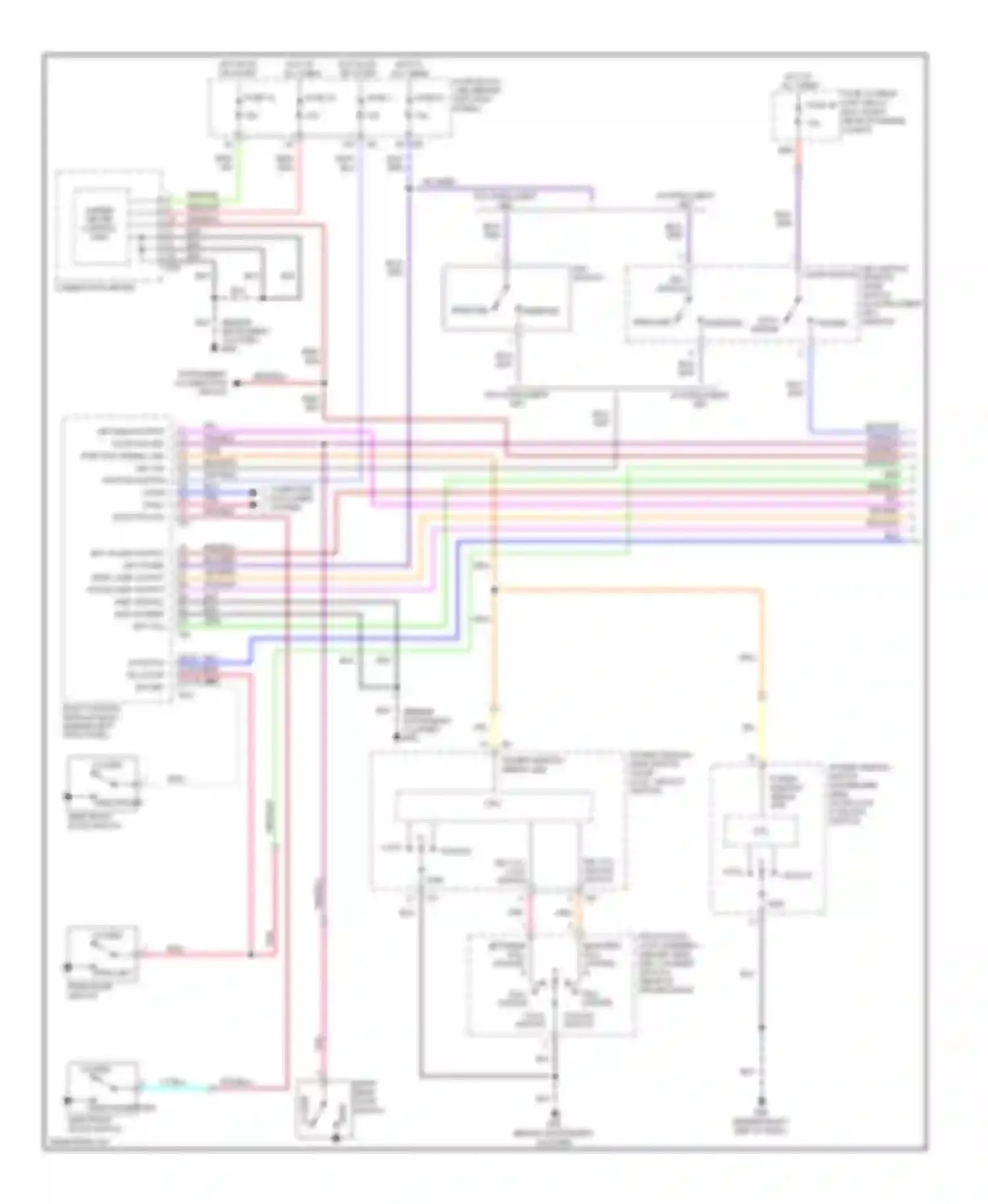Wiring diagram key cyl unlock switch for Infiniti FX45 I facelift (2005-2009) (1 of 1)